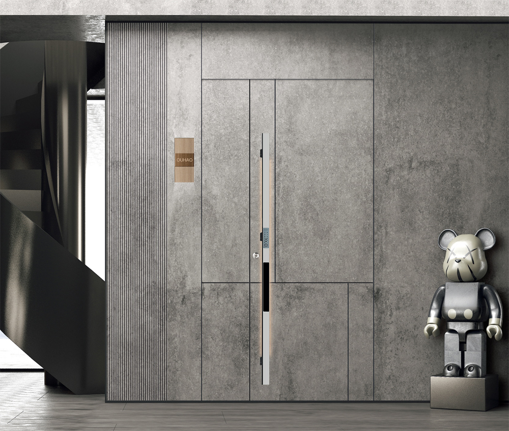 精雕铸铝门JPN-24003岩板