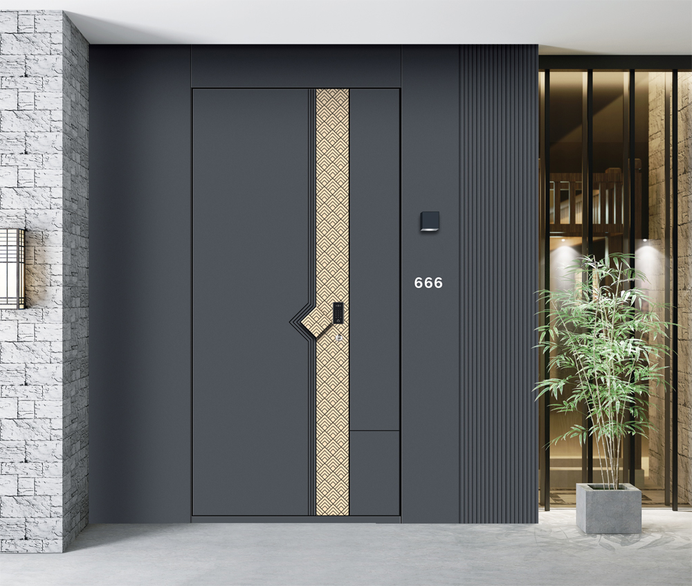 精雕铸铝门JPN-24005一门一景